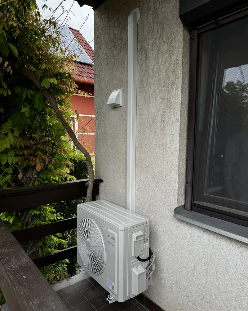 Kültéri klíma egység családi házon