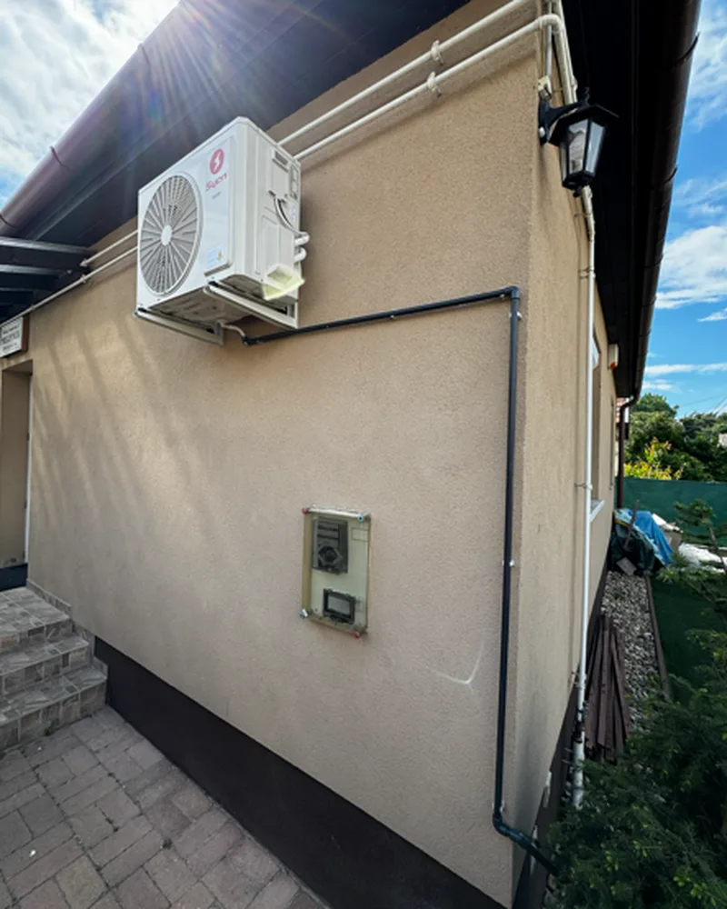 Kültéri egység családi házon