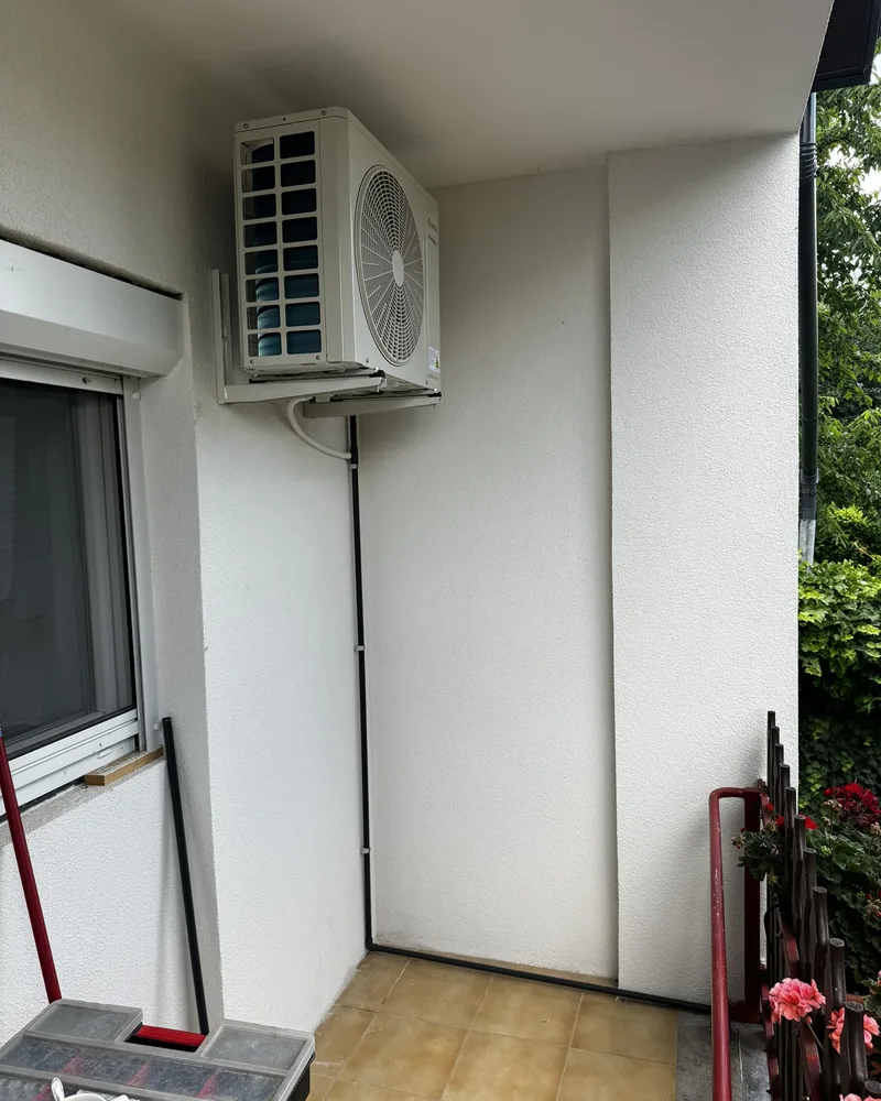 Kültéri klíma egység családi házon